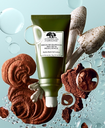 Origins Dr. Andrew Weil for Origins™ Mega-Mushroom Relief & Resilience Hydra Burst Gel Lotion hydratační krém-gel s rozjasňujícím účinkem