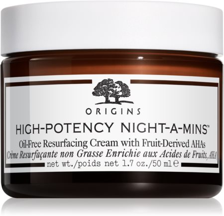 Origins High-Potency Night-A-Mins™ Oil-Free Resurfacing Gel Cream With Fruit-Derived AHAs regenerační noční krém pro obnovu hutnosti pleti