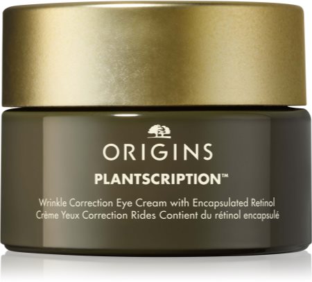 Origins Plantscription™ Wrinkle Correction Eye Cream With Encapsulated Retinol creme hidratadrante e de alisamento para os olhos com retinol