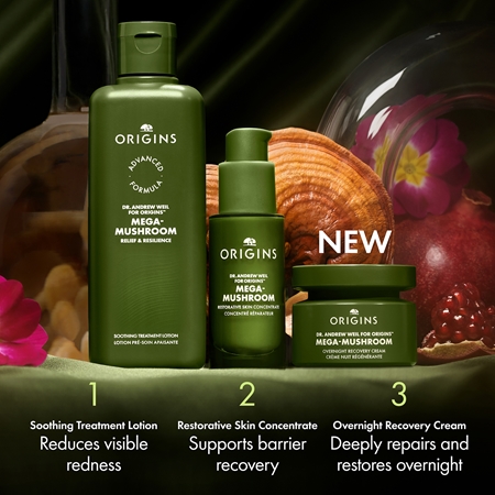Origins Dr. Andrew Weil for Origins™ Mega-Mushroom Overnight Recovery Cream Soothing And Hydrating Mask night