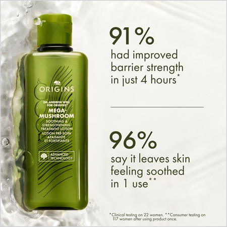 Origins Dr. Andrew Weil for Origins™ Mega-Mushroom Relief & Resilience Soothing Treatment Lotion beruhigendes Gesichtswasser für zarte Haut