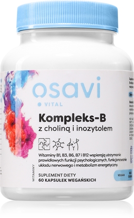 Osavi Kompleks-B z choliną i inozytolem kapsułki z kompleksem witamin z grupy B