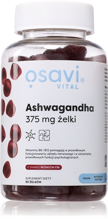 Osavi Ashwagandha 375 mg tabletki do żucia do dobrego samopoczucia psychicznego