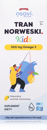 Osavi Tran Norweski Kids 500 mg Omega 3 olej rybny dla dzieci