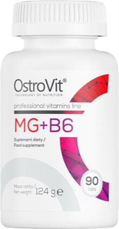 OstroVit Mg + B6 tabletki dla zwiększenia odporności, redukcji poziomu zmęczenia i wyczerpania