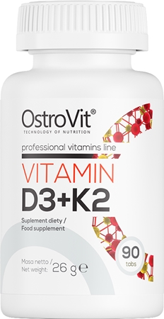OstroVit Witamina D3 + K2 tabletki do wspomagania zdrowia kości i zębów