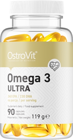 OstroVit Omega 3 Ultra Weichkapseln für eine normale Herz- und Hirnfunktion