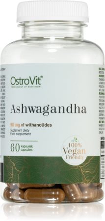 OstroVit Ashwagandha VEGE suplement diety na wsparcie zdrowia fizycznego i psychicznego
