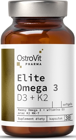 OstroVit Elite Omega 3 D3 + K2 kapsułki do prawidłowego funkcjonowania serca i mózgu
