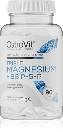 OstroVit Triple Magnesium + B6 P-5-P kapsułki na wsparcie czynności układu nerwowego