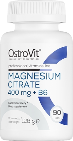 OstroVit Cytrynian Magnezu 400 mg + B6 wsparcie snu i regeneracja
