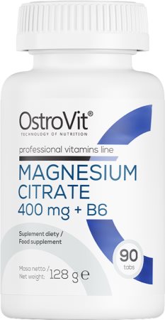 OstroVit Cytrynian Magnezu 400 mg + B6 sen i regeneracja