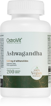 OstroVit Ashwagandha tabletki na wsparcie zdrowia fizycznego i psychicznego