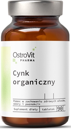 OstroVit Cynk Organiczny suplement diety piękne włosy, skóra i paznokcie