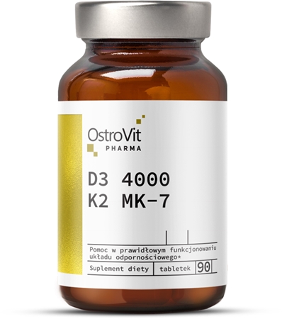 OstroVit D3 4000 + K2 suplement diety przy niedoborze wapnia