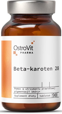OstroVit Beta karoten 28 mg tabletki wspomagający opalanie