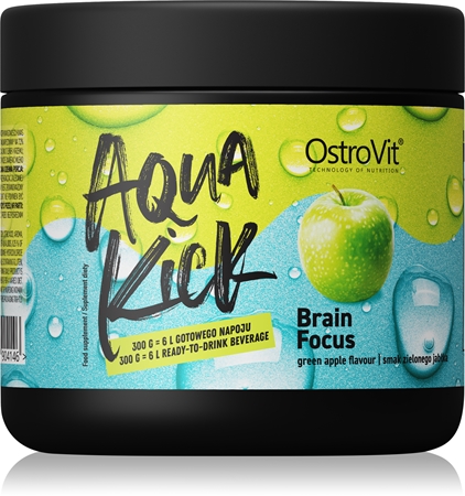 OstroVit Aqua Kick Brain Focus proszek do przygotowania napoju dla utrzymania witalności i sprawności poznawczej