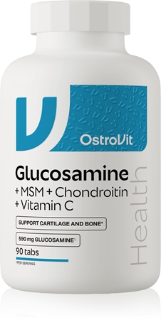 OstroVit Glucosamine + MSM + Chondroitin + Vitamin C tabletki wspomaga prawidłowe funkcjonowanie chrząstek i kości