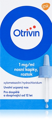 Otrivin Otrivin kapky 1mg/ml nosní kapky, roztok proti ucpanému nosu a rýmě