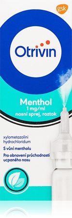 Otrivin Otrivin Menthol 1mg/ml nosní sprej, roztok k uvolnění nosu a nosních dutin