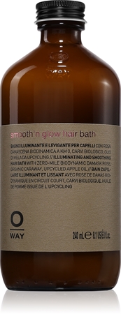 Oway Smooth'n glow Hiar Bath šampūnas plaukų blizgesiui ir švelnumui užtikrinti
