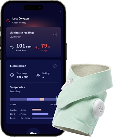 Owlet Dream Sock 0-18 m chytrá ponožka