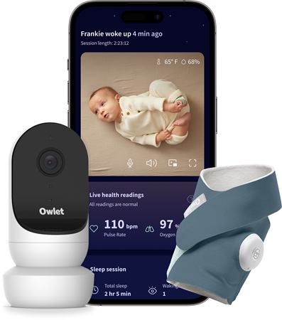 Owlet Dream Duo Dream Sock & Cam 2 set pentru bebeluși