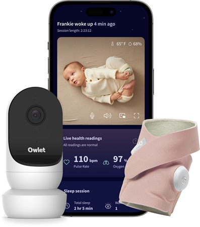 Owlet Dream Duo Dream Sock & Cam 2 set pentru bebeluși