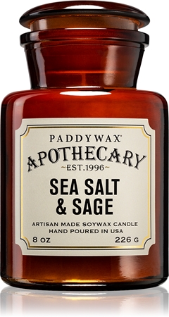 Paddywax Apothecary Sea Salt & Sage aromatizēta svece