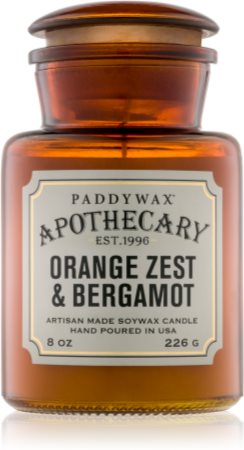 Paddywax Apothecary Orange Zest & Bergamot mirisna svijeća