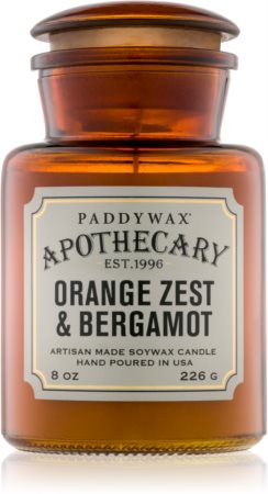 Paddywax Apothecary Orange Zest & Bergamot tuoksukynttilä