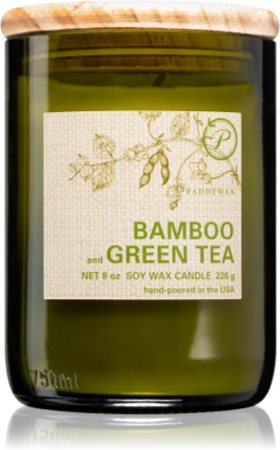 Paddywax Eco Green Bamboo & Green Tea bougie parfumée