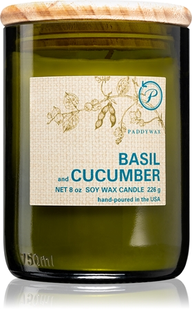 Paddywax Eco Green Basil & Cucumber Duftkerze