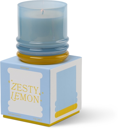 Paddywax Zesty Lemon vela perfumada com tampa