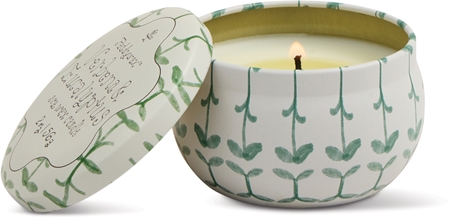 Paddywax Tulip Verbena & Lemongrass scented candle with cap