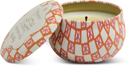 Paddywax Tulip Cactus Flower scented candle with cap