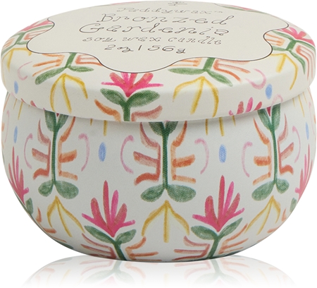 Paddywax Tulip Bronzed Gardenia scented candle with cap