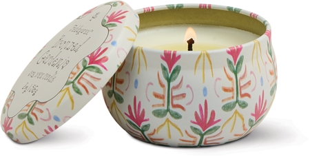 Paddywax Tulip Bronzed Gardenia scented candle with cap