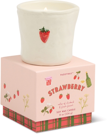 Paddywax Bistro Strawberry aromatizēta svece
