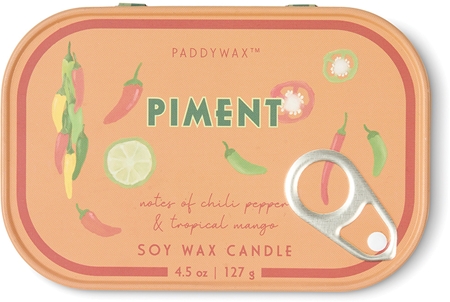 Paddywax Bistro Tin Piment Duftkerze in blechverpackung