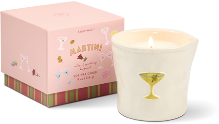 Paddywax Bistro Martini Duftkerze aus Keramik