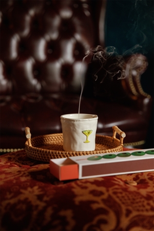 Paddywax Bistro Martini Duftkerze aus Keramik