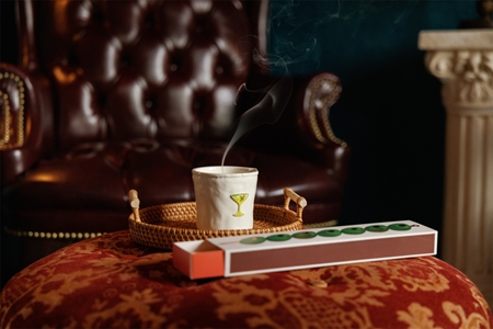 Paddywax Bistro Martini Duftkerze aus Keramik