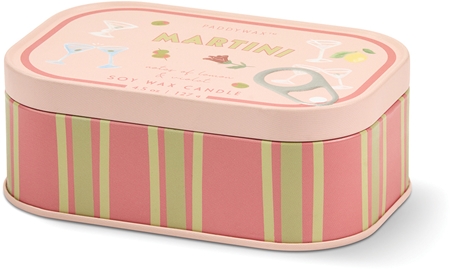 Paddywax Bistro Tin Martini Duftkerze in blechverpackung