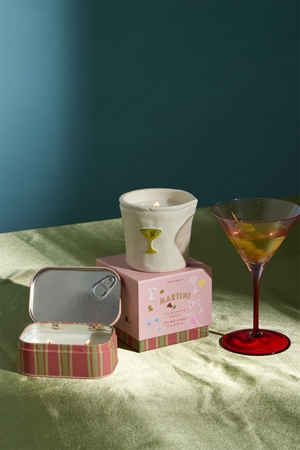 Paddywax Bistro Tin Martini Duftkerze in blechverpackung
