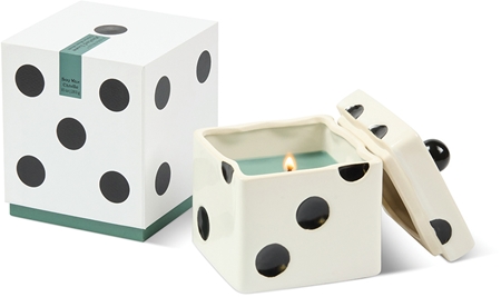 Paddywax Lucky Dice Misted Lime candela profumata di ceramica