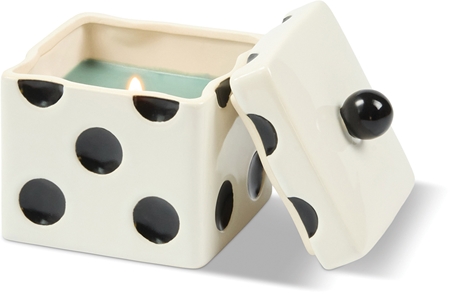 Paddywax Lucky Dice Misted Lime candela profumata di ceramica