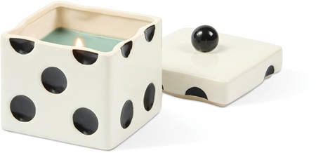 Paddywax Lucky Dice Misted Lime candela profumata di ceramica