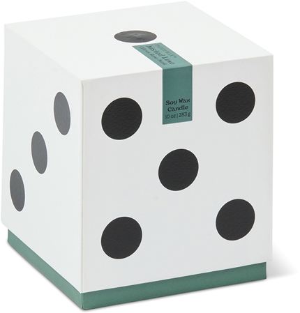 Paddywax Lucky Dice Misted Lime candela profumata di ceramica