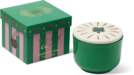 Paddywax Charmed Dandelion & Clover Duftkerze mit Deckel